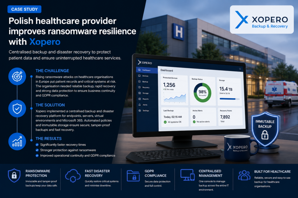 Polish healthcare provider improves ransomware resilience with Xopero​