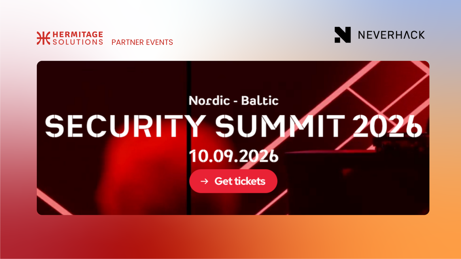 Nordic – Baltic Security Summit 2026. Neverhack